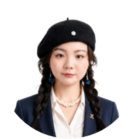 梵映影视讲师月月老师头像-贝雷帽双辫女性讲师